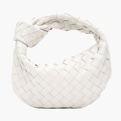 Mini Woven Faux Suede Bag