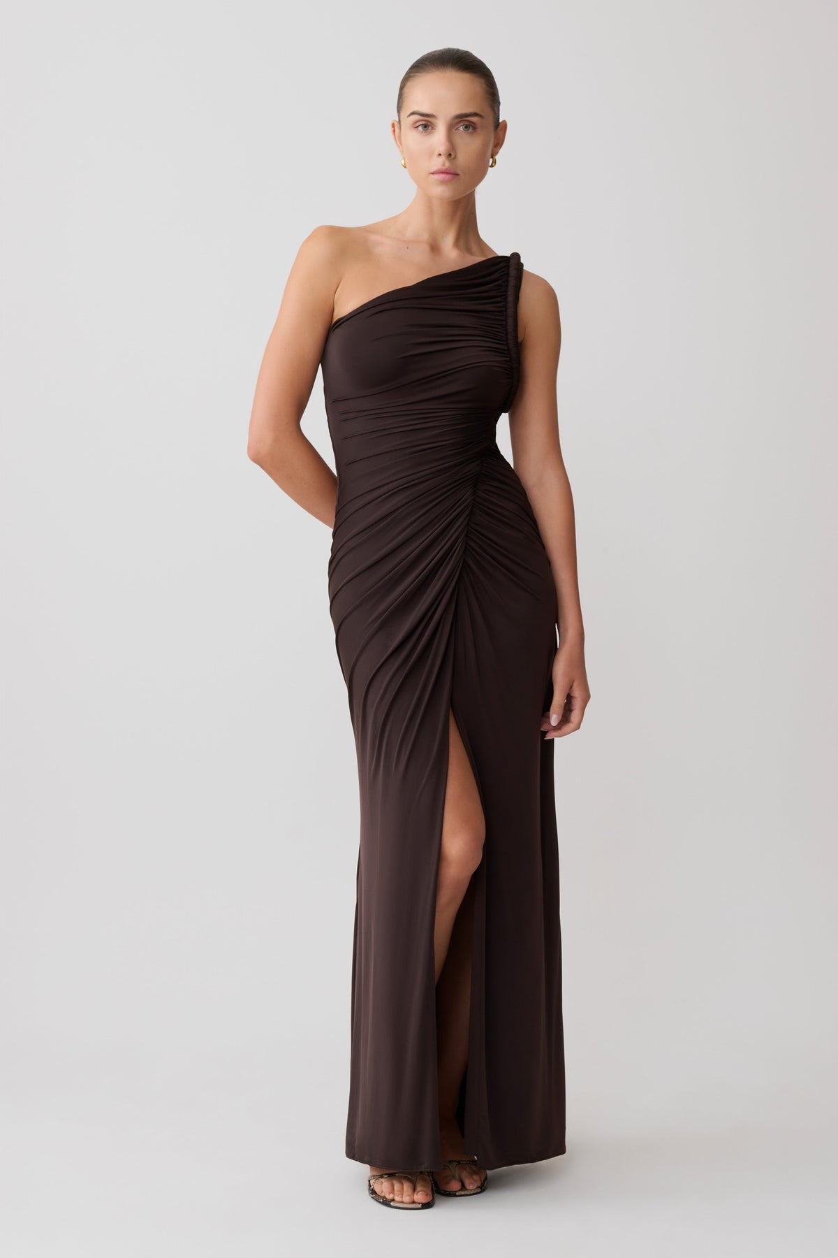 Ryn Twisted One Shoulder Maxi Dress