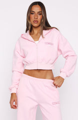 Vol. 1 Cropped Zip Front Hoodie Posy